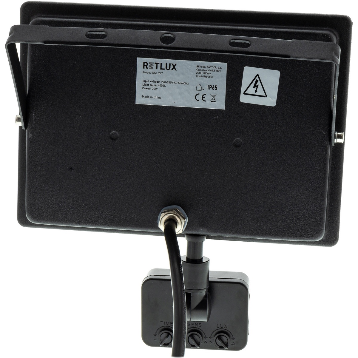 Retlux RSL 247 LED reflektor s PIR senzorom 210 x 190 x 47 mm, 30 W, 2400 lm – Obrázok 4