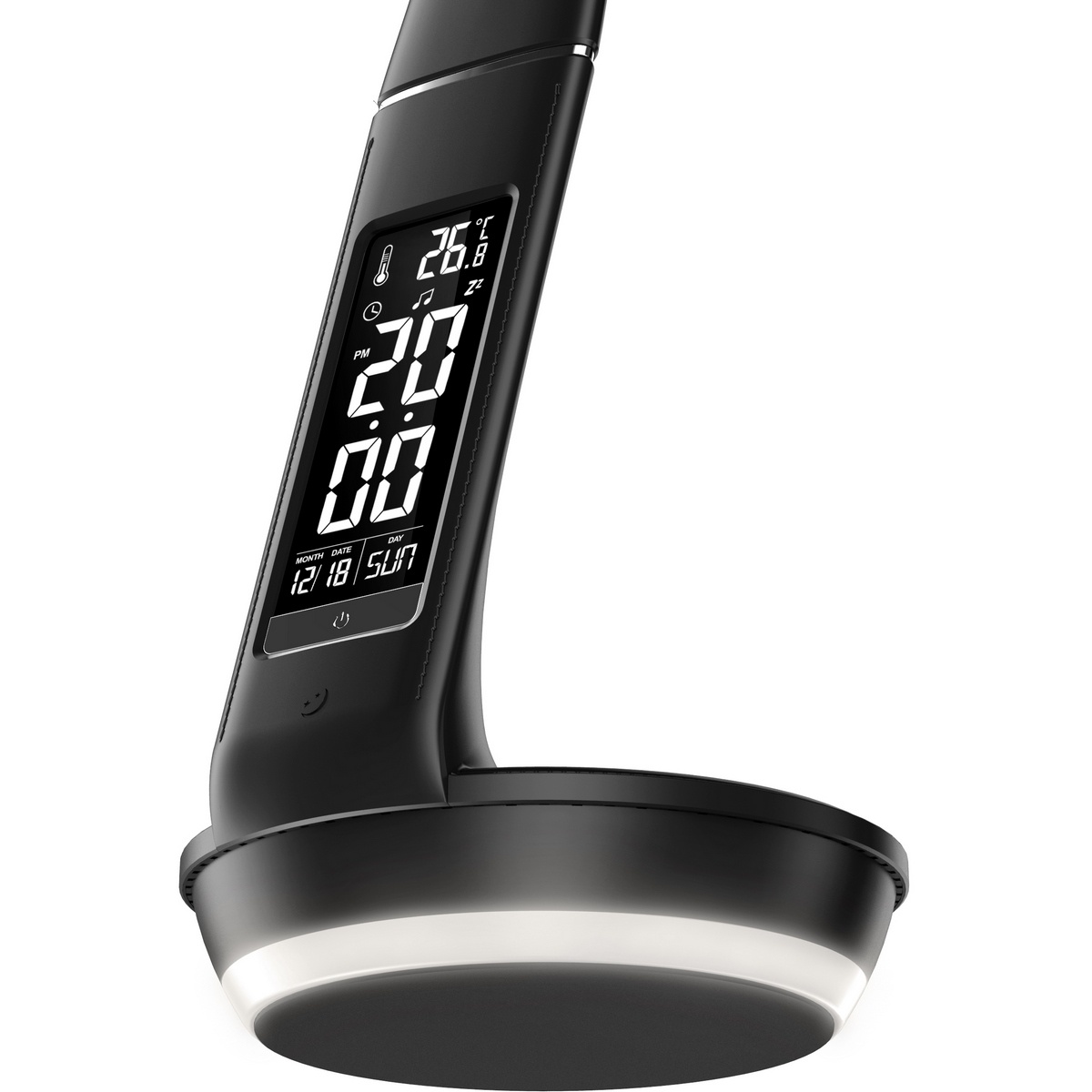 Retlux RTL 204 Stolová LED lampa s displejom a Qi dobíjaním čierna, 6 W – Obrázok 10