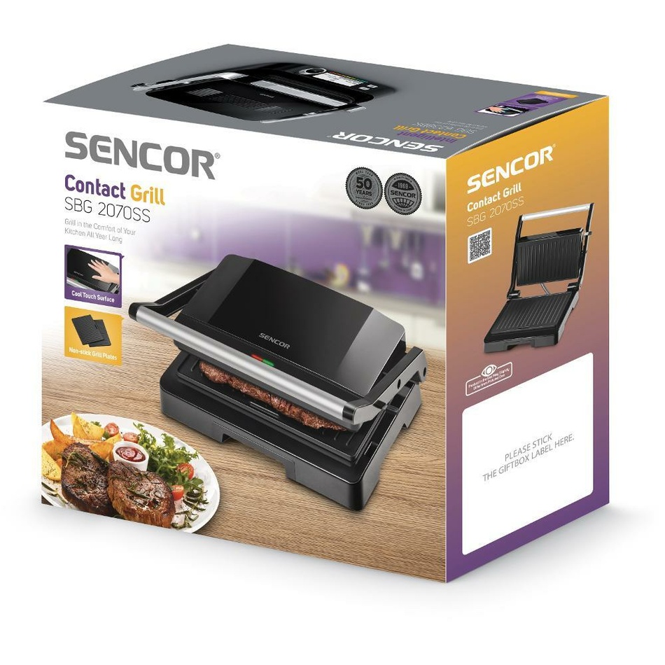 Sencor SBG 2070SS kontaktný gril – Obrázok 9
