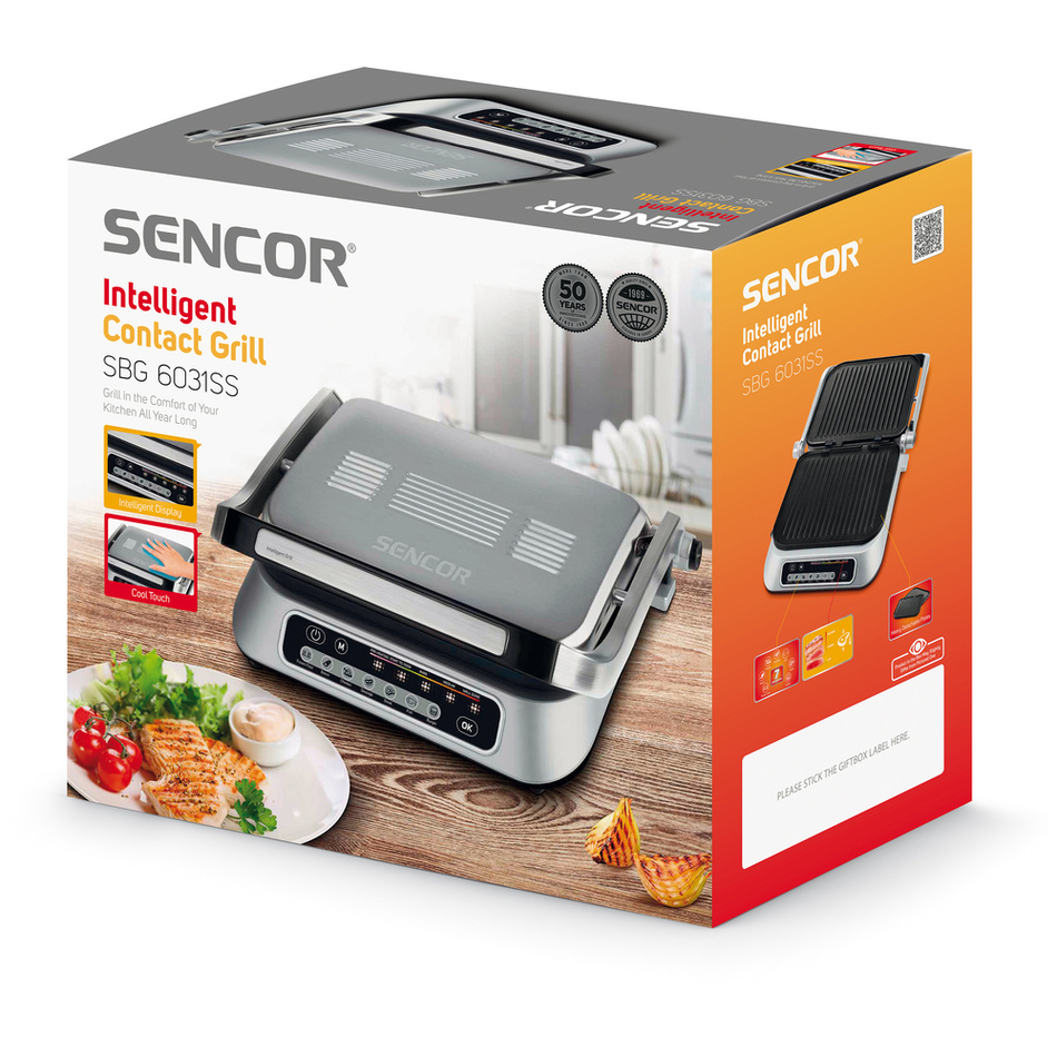 Gril SENCOR SBG 6031SS kontaktné – Obrázok 7