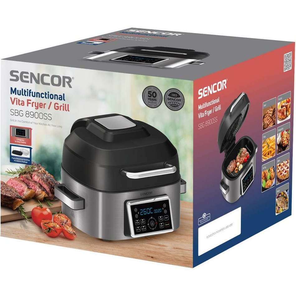 Sencor SBG 8900SS multifunkčná fritéza/gril – Obrázok 5