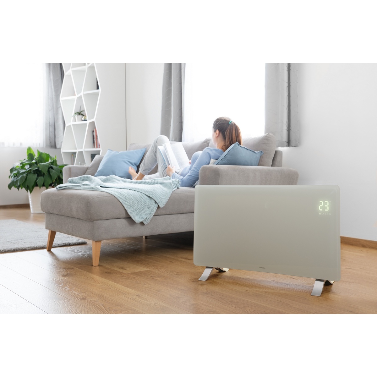 Sencor SCF 4740WH konkávny konvektor, biela – Obrázok 12