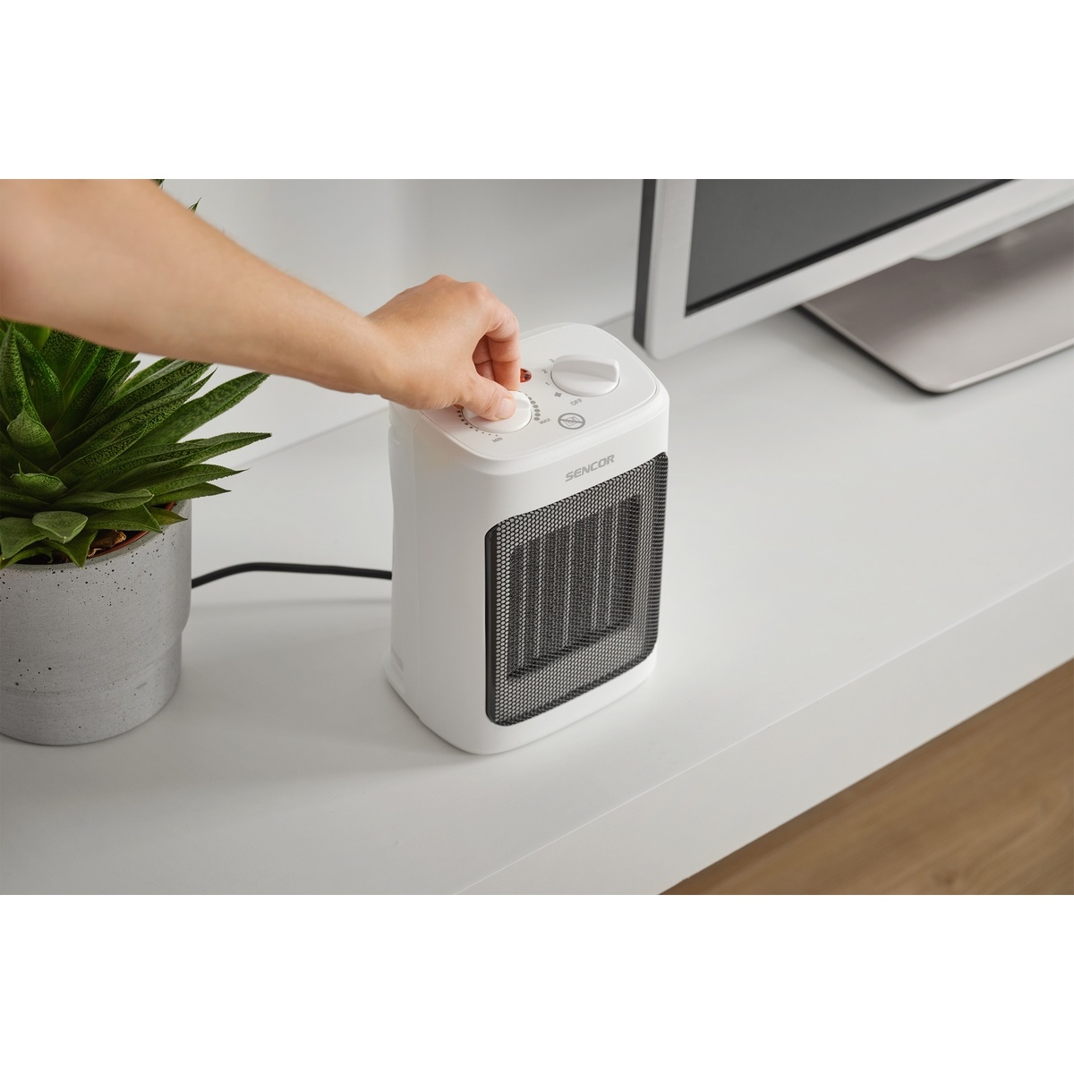 Sencor SFH 7600WH keramický ohrievač, biela – Obrázok 5