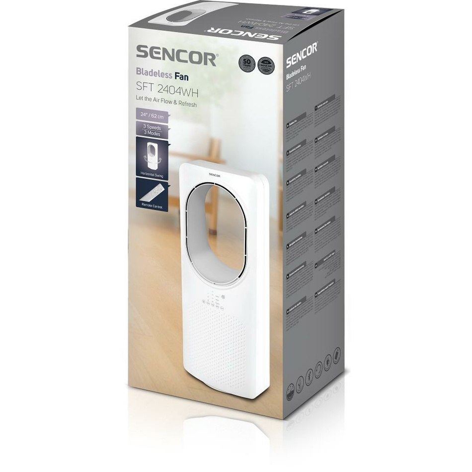 Sencor SFT 2404WH bezvrtuľový ventilátor – Obrázok 3