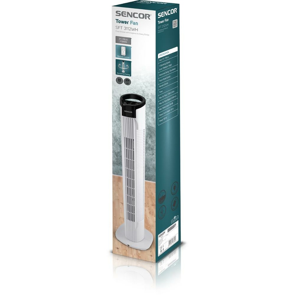 Sencor SFT 3112WH stĺpový ventilátor – Obrázok 8