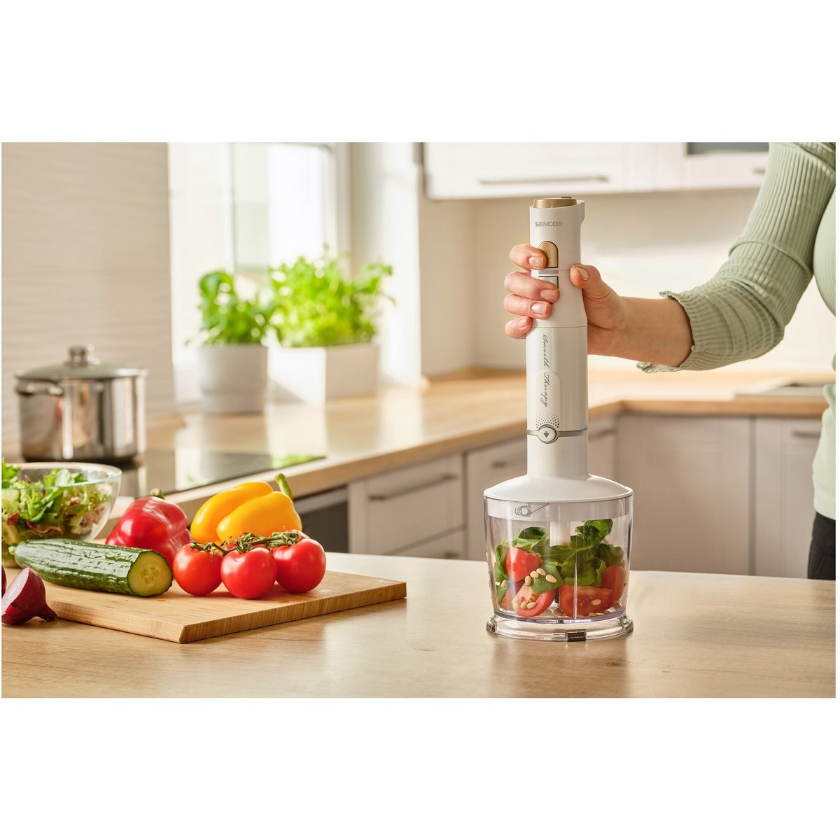Sencor SHB 6441WH tyčový mixér, biela – Obrázok 11