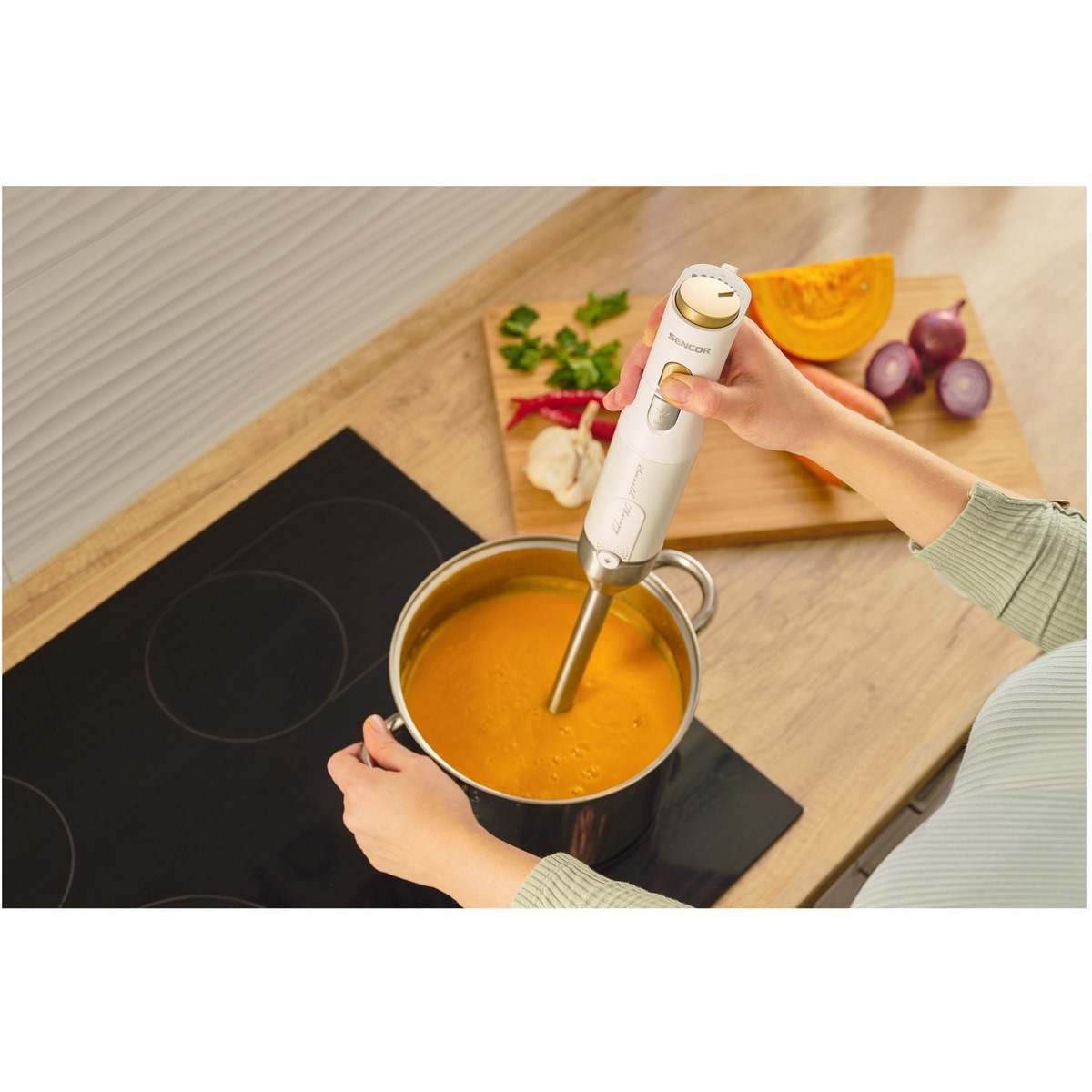 Sencor SHB 6441WH tyčový mixér, biela – Obrázok 12