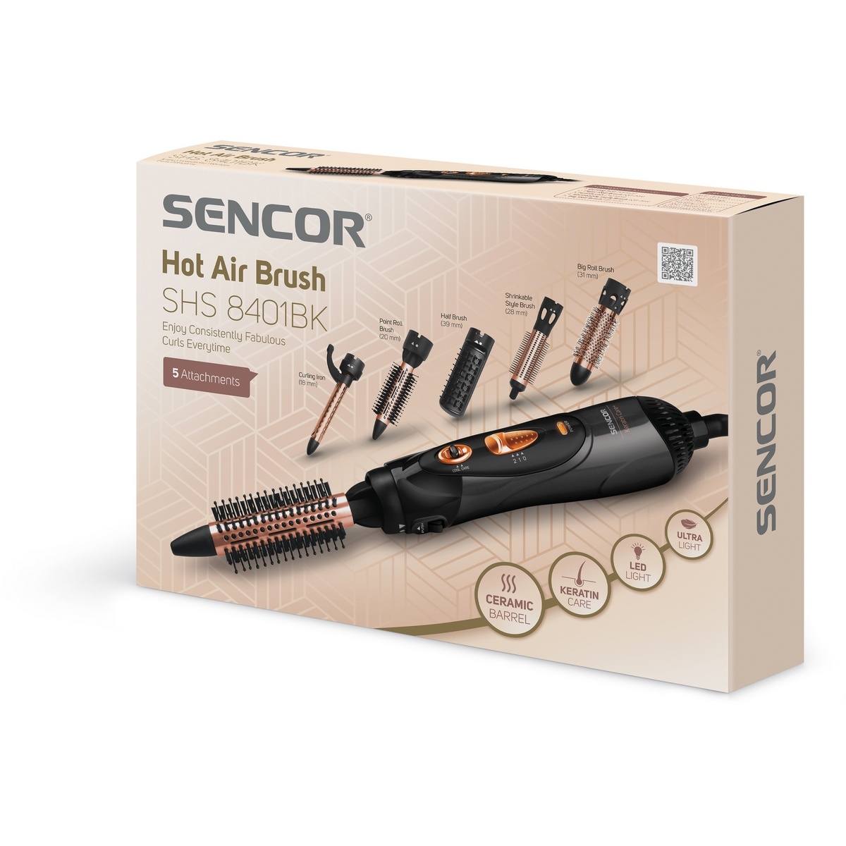 Sencor SHS 8401BK teplovzdušná kulma – Obrázok 8