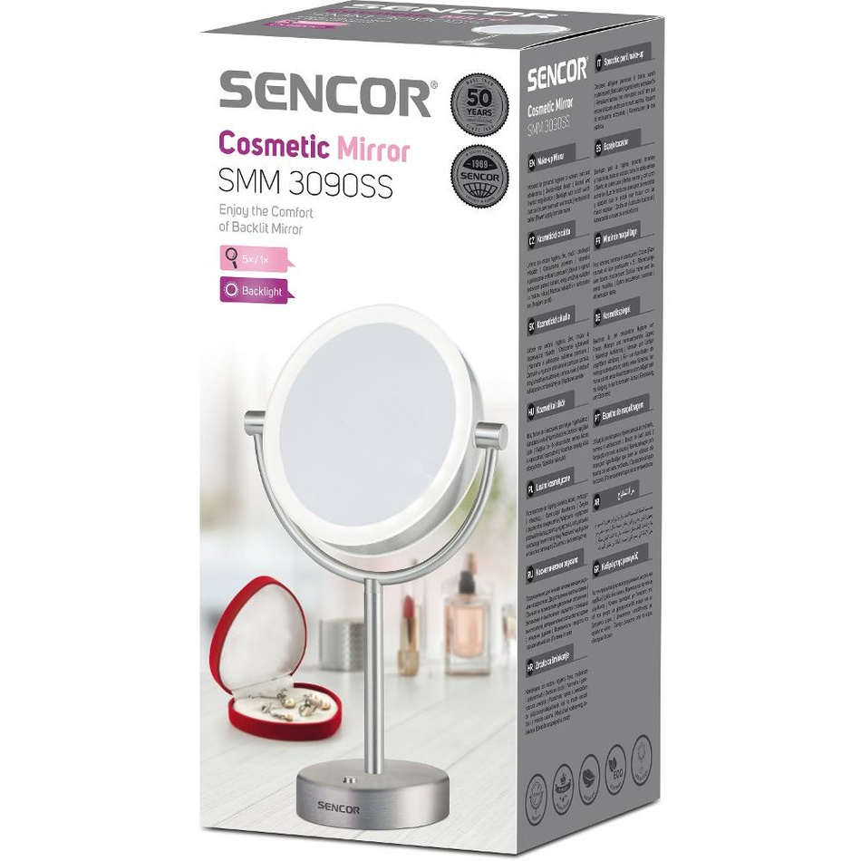 Sencor SMM 3090SS kozmetické zrkadlo – Obrázok 10