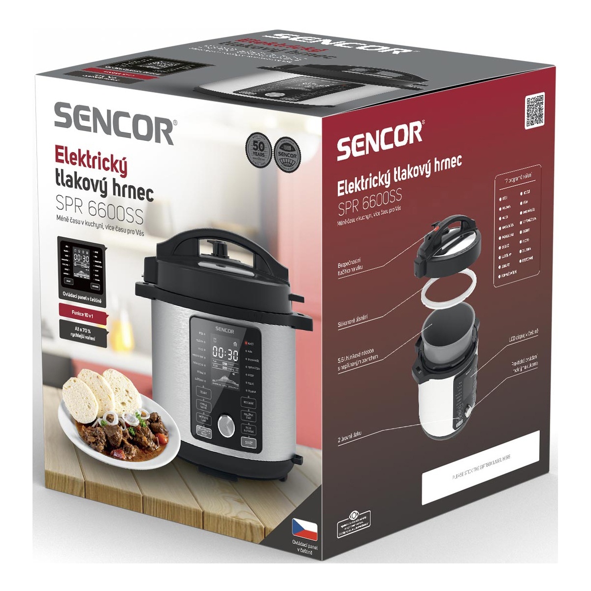 Sencor SPR 6600SS-CZE2 elektrický tlakový hrniec – Obrázok 14