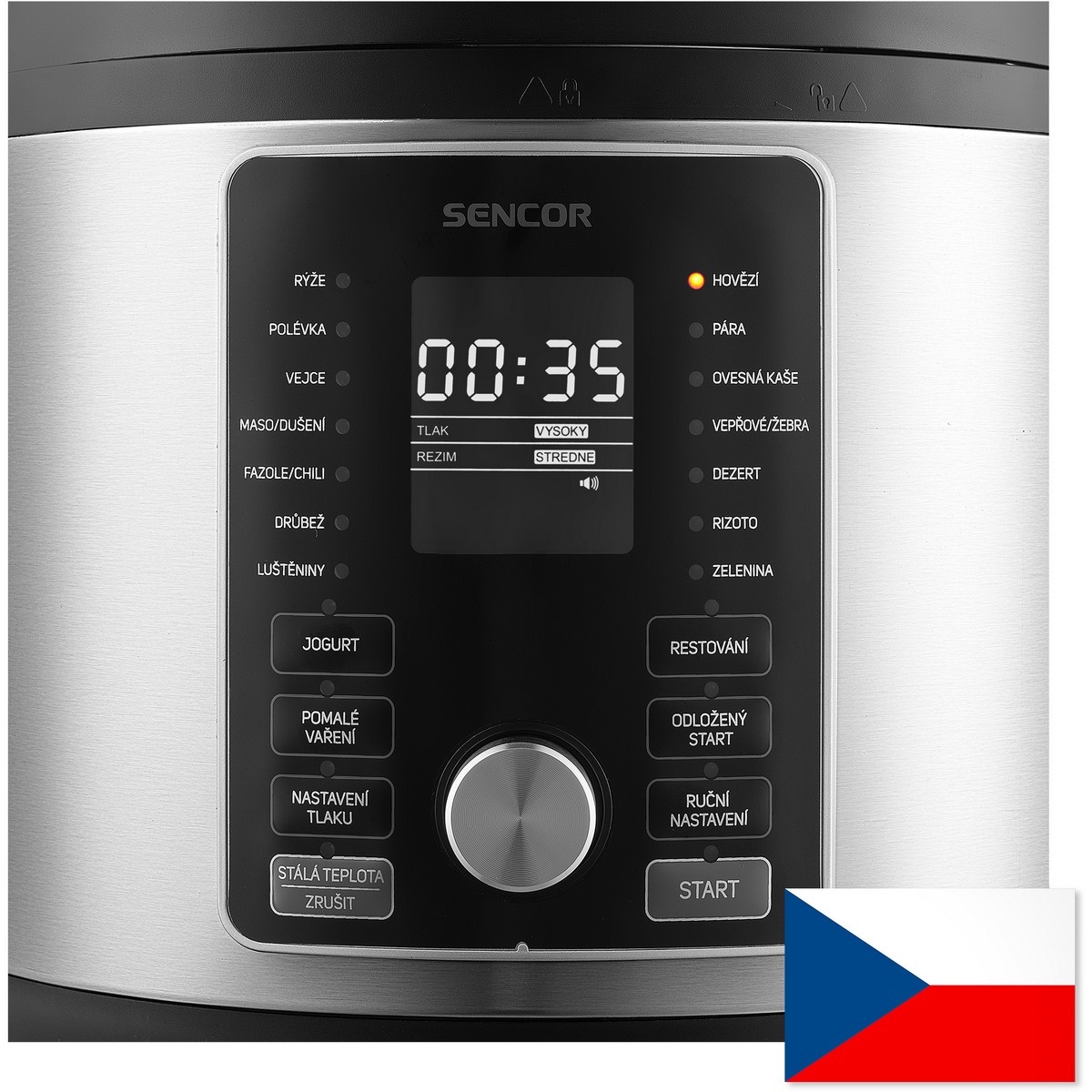 Sencor SPR 6600SS-CZE2 elektrický tlakový hrniec – Obrázok 3