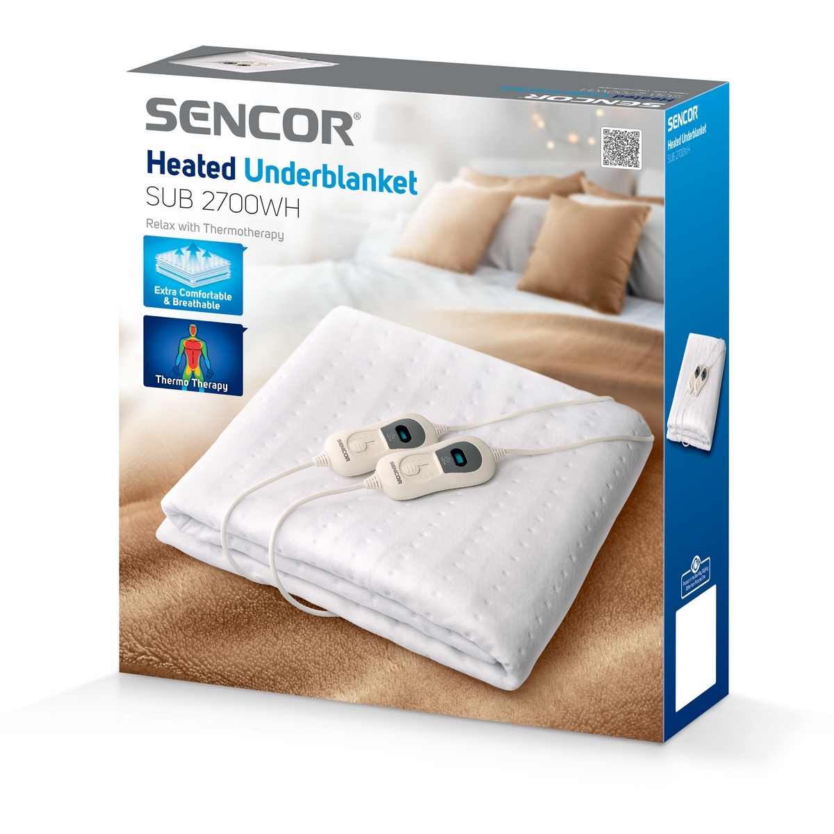 Sencor SUB 2700WH elektrická vyhrievacia deka – Obrázok 5
