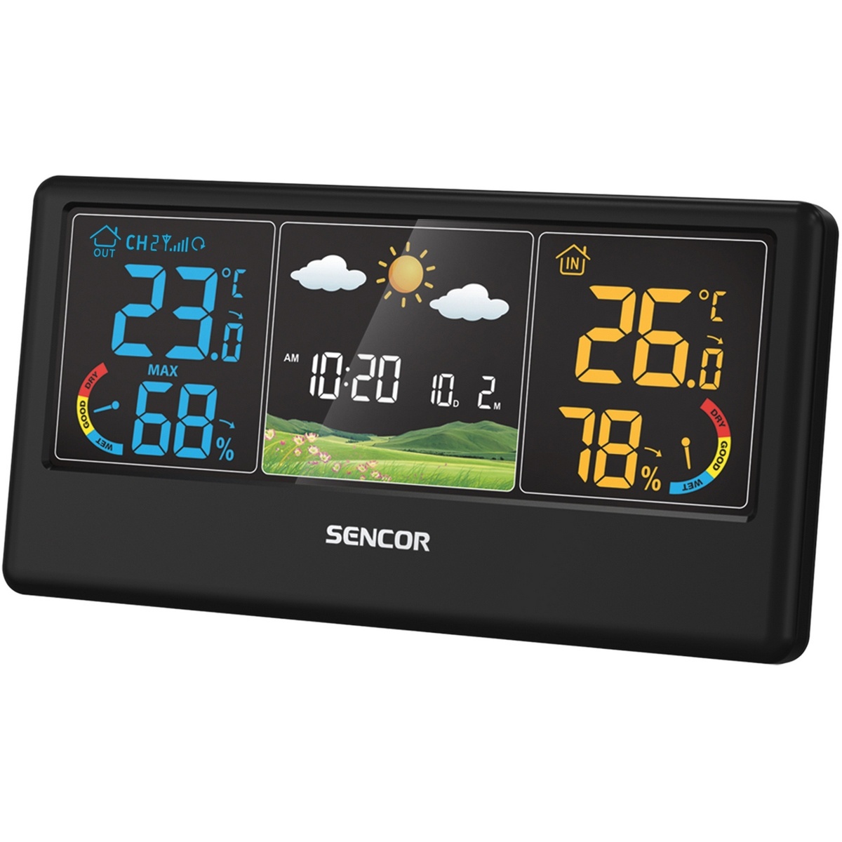 Sencor SWS 4100 B meteostanica, čierna – Obrázok 4