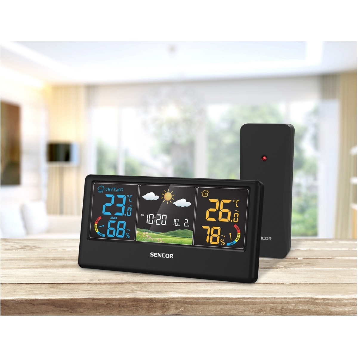 Sencor SWS 4100 B meteostanica, čierna – Obrázok 6