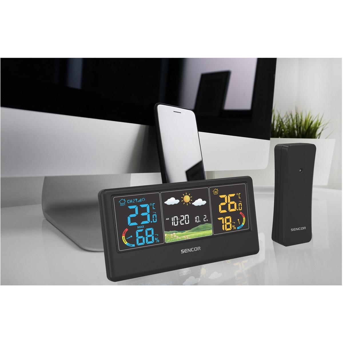 Sencor SWS 4100 B meteostanica, čierna – Obrázok 7