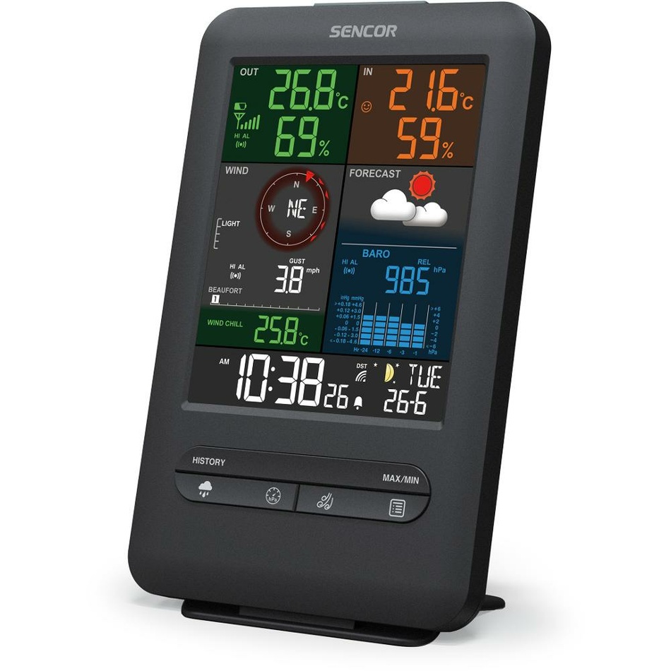 SENCOR SWS 9300 profesionálna meteostanica s bezdrôtovým snímačom 5v1 – Obrázok 3