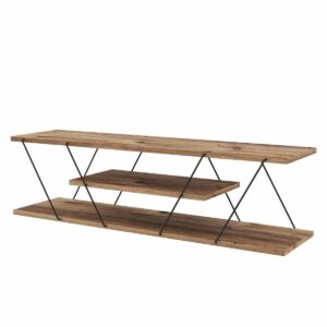 Televízny stolík Canaz Black and Walnut