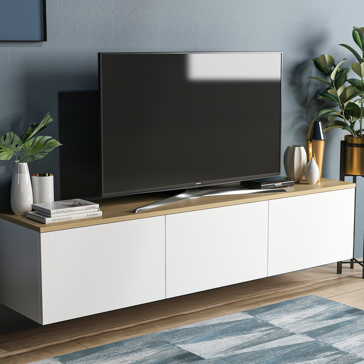 Televízny stolík Neon White – Obrázok 3