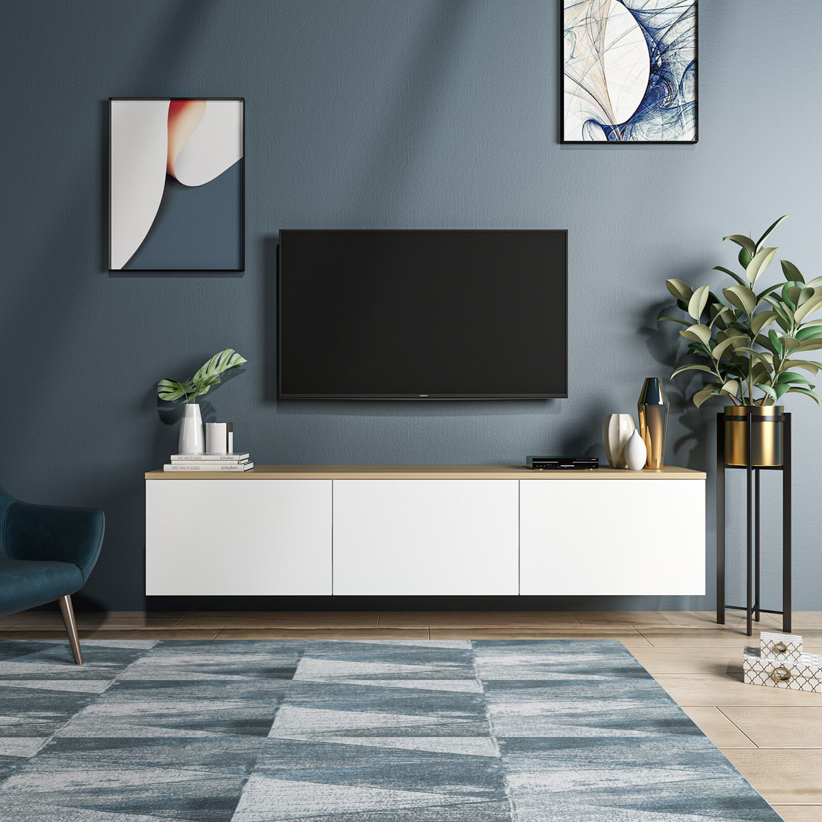 Televízny stolík Neon White – Obrázok 4