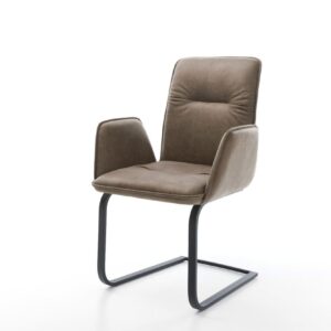 Jedálenská stolička Vinja-Flex mikrovlákno taupe vintage jedálenská