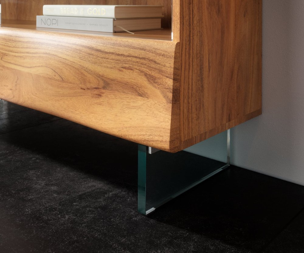Policový systém New Live-Edge 115x150 cm akácia prírodná 2 zásuvky – Obrázok 4