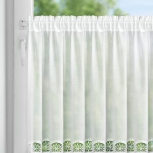 ArtFir Krátka záclona LILA P | biela 150 x 70 cm