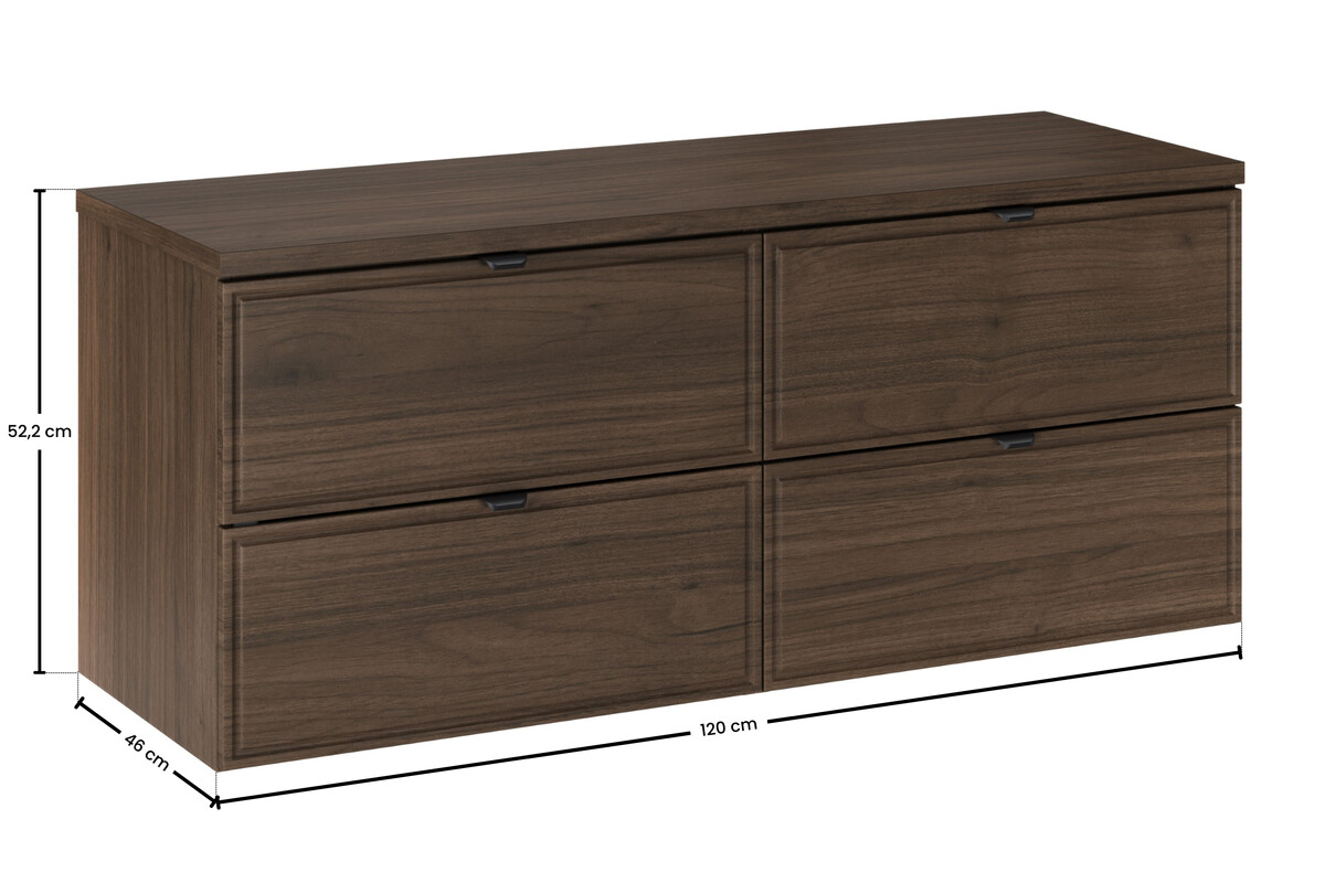 ArtCom Kúpeľňová skrinka s doskou TERRA VILLA 120 cm – Obrázok 3