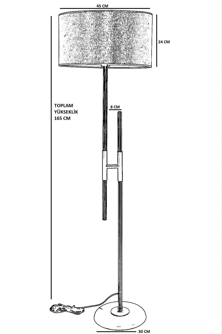 ASIR Stojacia lampa FELIX z prútia – Obrázok 3