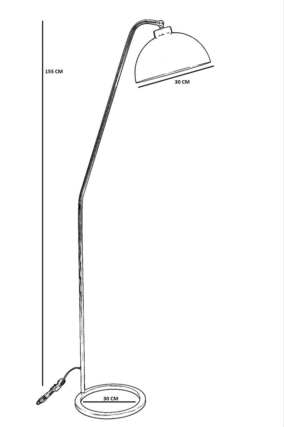 ASIR Stojacia lampa DELTA čierna – Obrázok 3