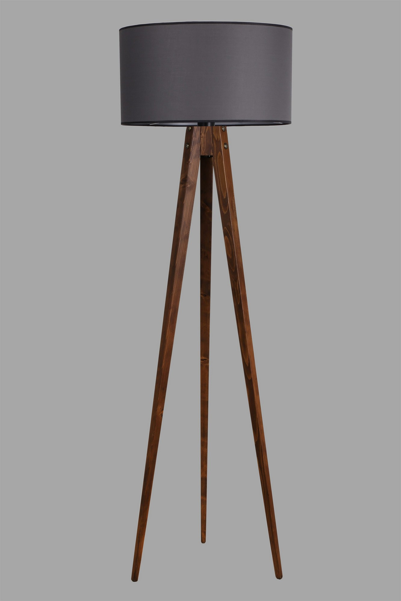 ASIR Stojacia lampa LAMBADER orech sivá – Obrázok 2