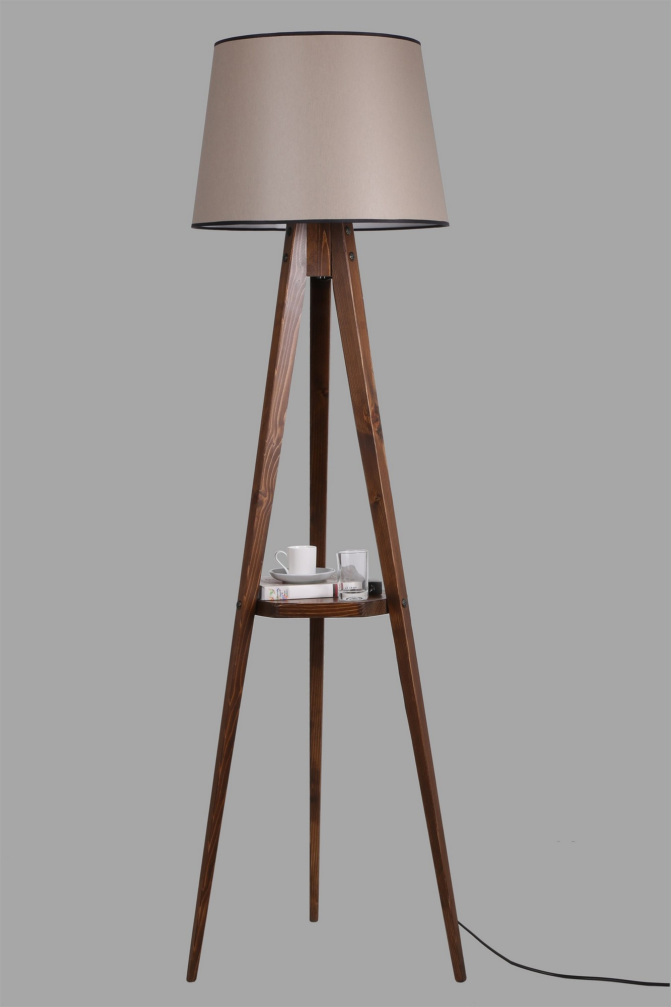ASIR Stojacia lampa LAMBADER orech – Obrázok 2