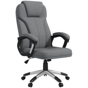 VINSETTO Kancelárske kreslo s funkciou hojdania 66 x 75 x 110-120 cm sivé