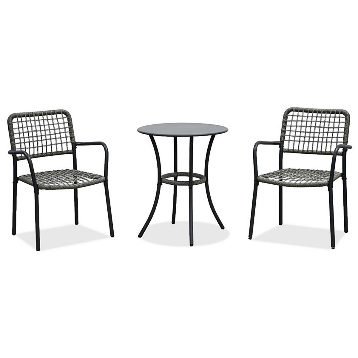 Autronic Záhradný set 1+2, kov, polyratan, sivá ,AZ-L1103 GREY