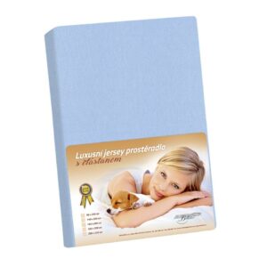 Bellatex Jersey prestieradlo s elastanom modrá, 200 x 220 cm