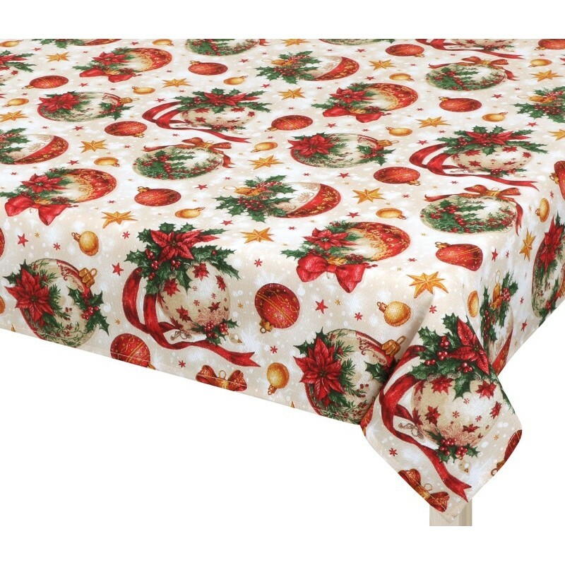 Bellatex Obrus Vianočné ozdoby, 100 x 100 cm, 100 x 100 cm
