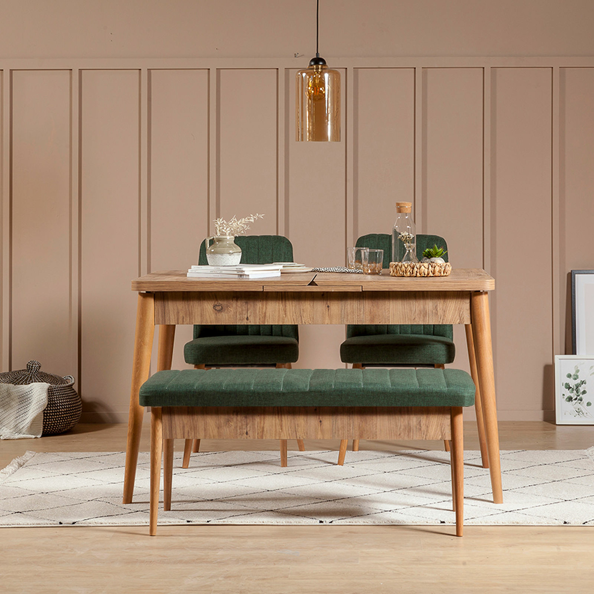 Jedálenská súprava Vina Atlantic Pine and GreenII, 5 ks – Obrázok 2