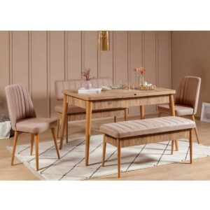 Jedálenský set Vina Atlantic Pine and Stone, 5 ksdielov