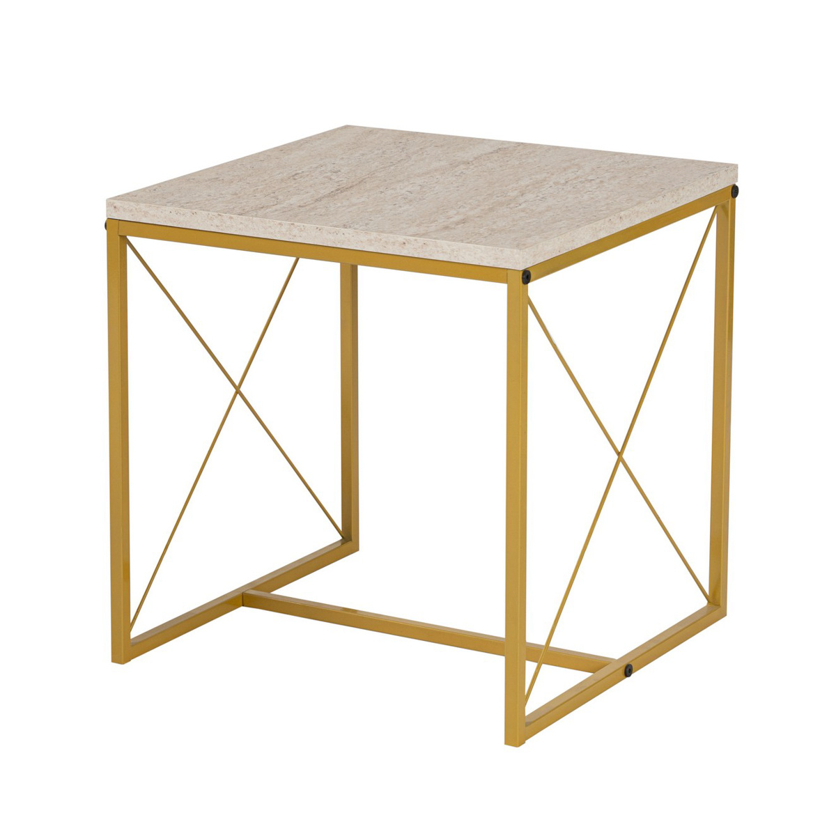 Konferenčný stolík Defne Gold Travertine – Obrázok 9