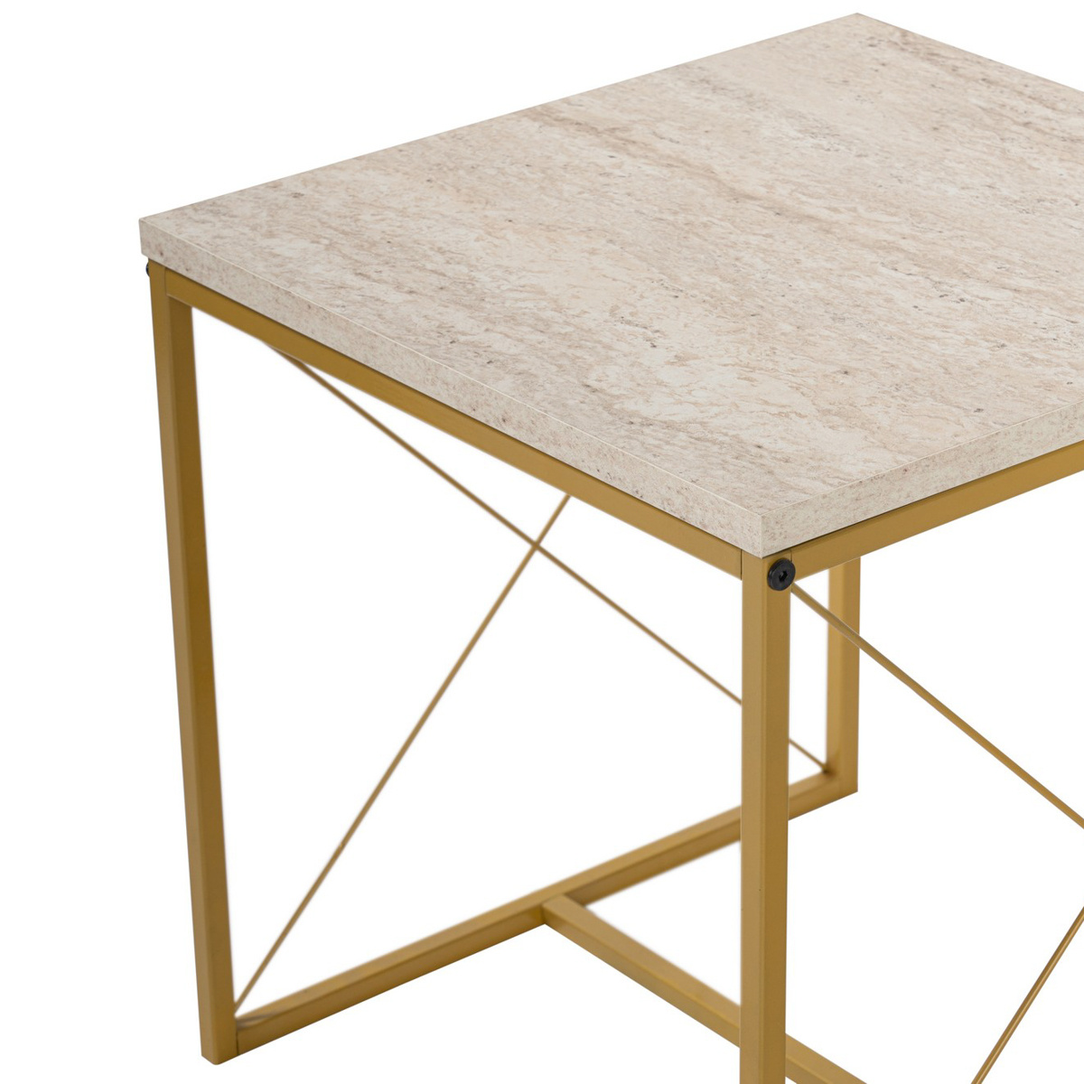 Konferenčný stolík Defne Gold Travertine – Obrázok 10