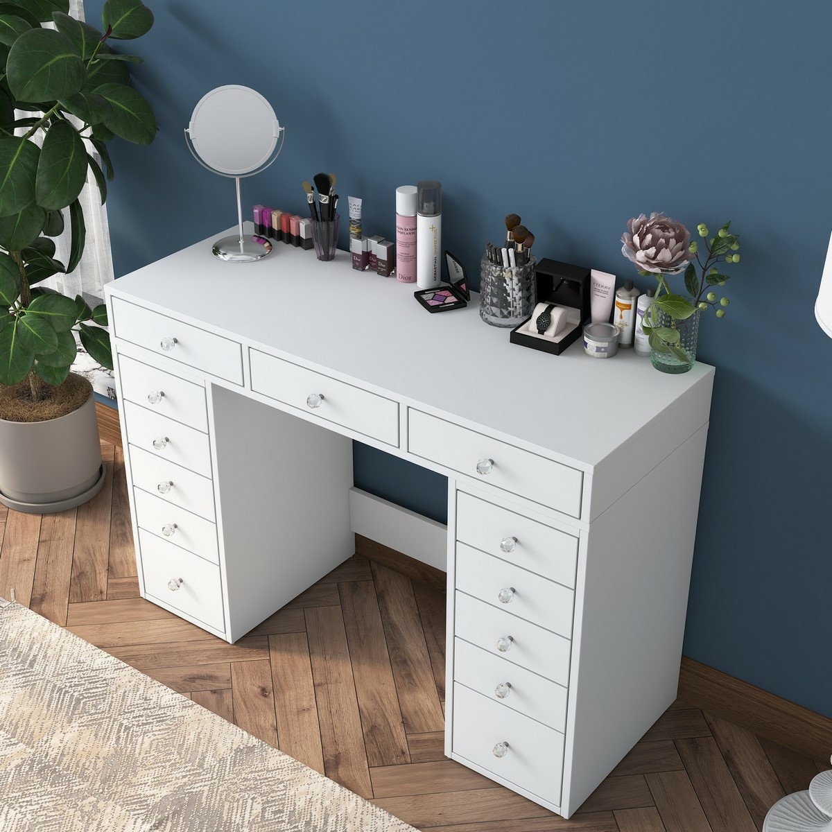 Kozmetický stolík Grace White – Obrázok 3