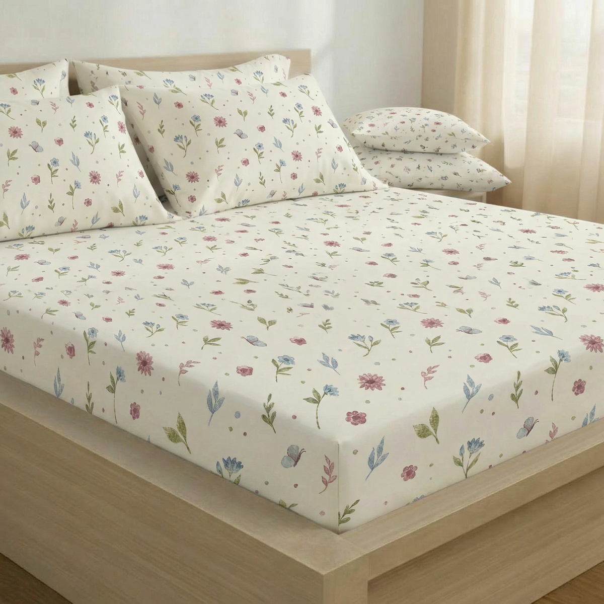 Kvalitex Bavlnené napínacie prestieradlo Letnálúka, 220 x 200 cm, 220 x 200 cm – Obrázok 2