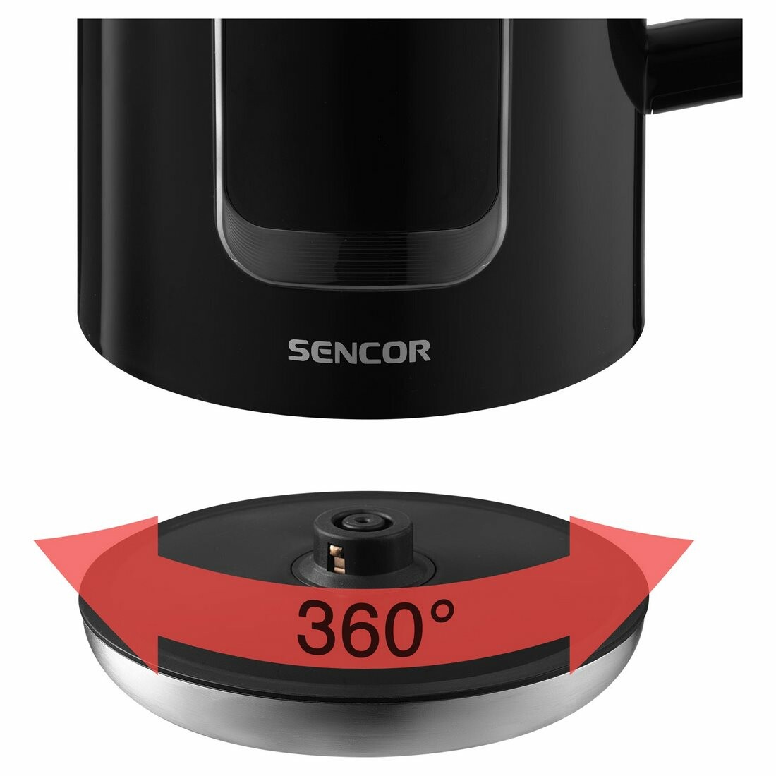 Sencor SWK 0951BK rýchlovarná kanvica, čierna – Obrázok 6