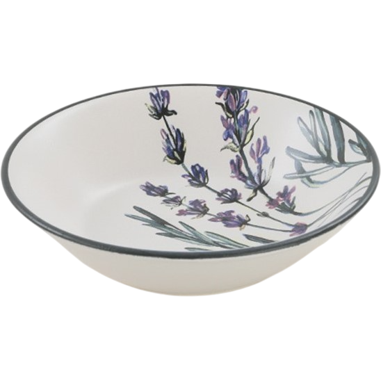 Súprava 6 kameninových hlbokých tanierov Herbal 18 cm – Obrázok 3