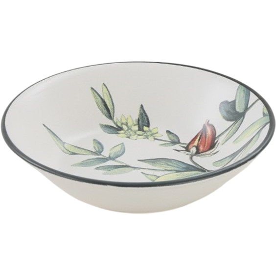 Súprava 6 kameninových hlbokých tanierov Herbal 18 cm – Obrázok 4