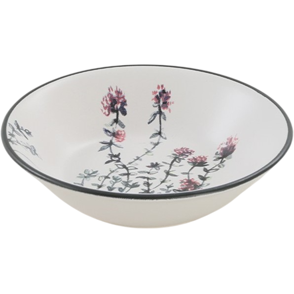 Súprava 6 kameninových hlbokých tanierov Herbal 18 cm – Obrázok 8