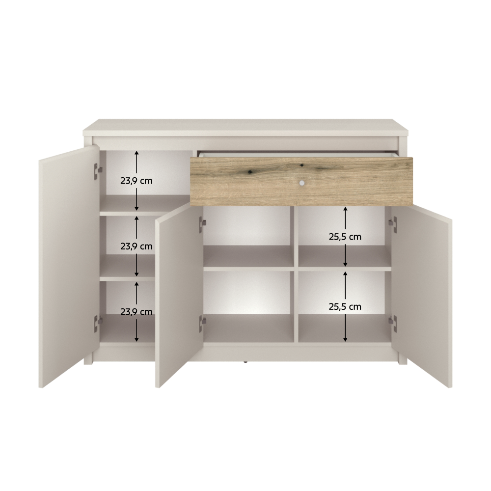 Komoda KAROS 3D1S Tempo Kondela – Obrázok 2