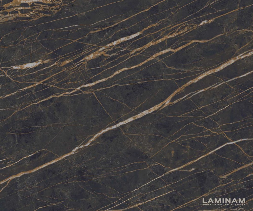 Konferenčný stolík Torell 80x80 cm keramika Laminam®Noir Desir hnedá – Obrázok 2