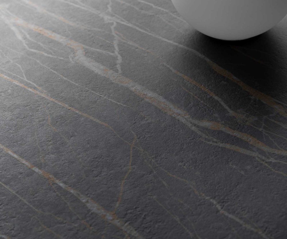 Konferenčný stolík Torell 80x80 cm keramika Laminam®Noir Desir hnedá – Obrázok 3