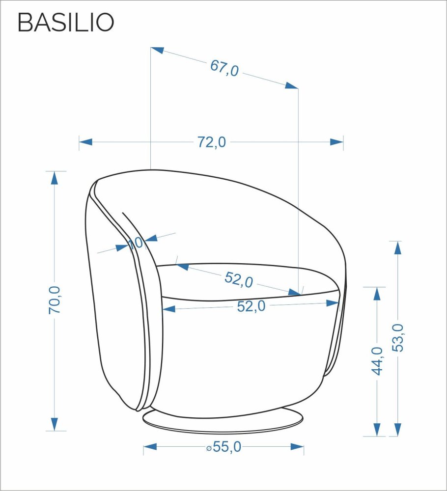 Kreslo BASILIO Halmar – Obrázok 13