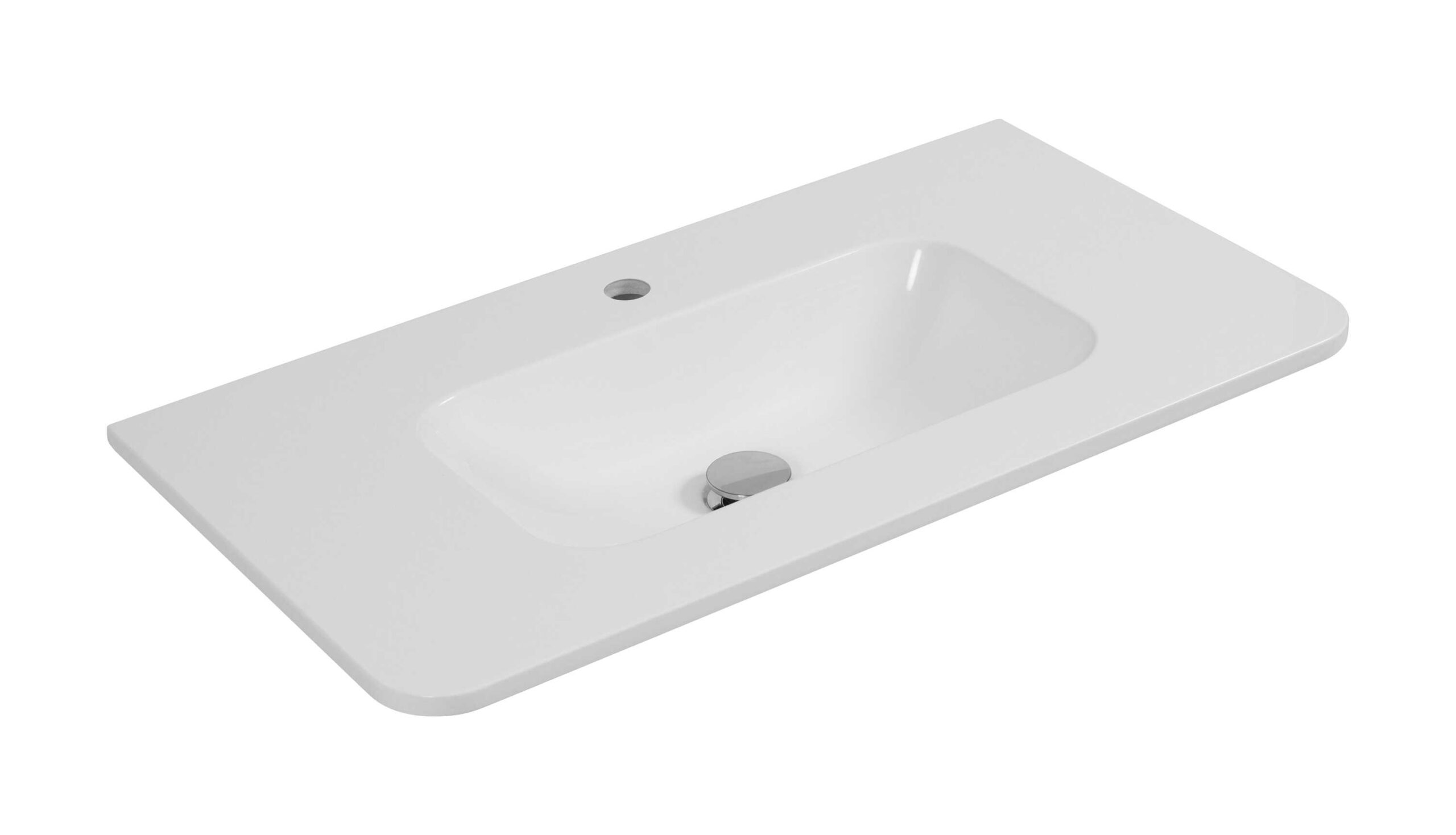 Elvisia Umývadlo LINEA | biely lesk 120 cm